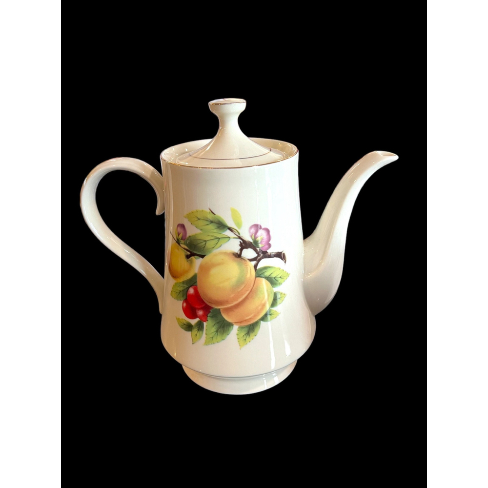 1940's MCM Teapot by Formalities 40's Cream and Gold Vintage 40’s Baum Brothers - Picture 4 of 10